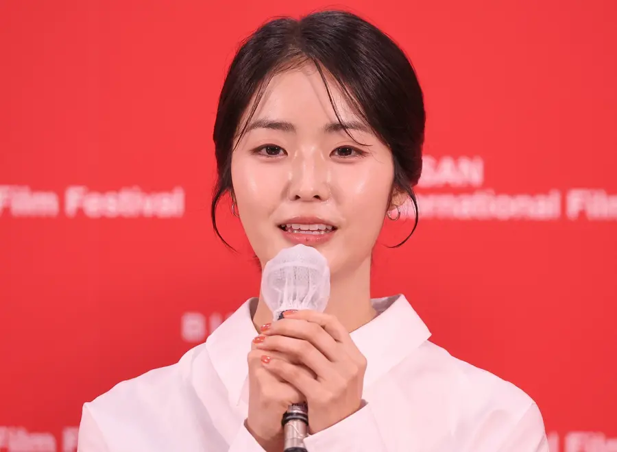 Actor Park Han-sol at a press conference for the 31st Busan International Film Festival film That Day’s Tae-joo. 2026.10.11