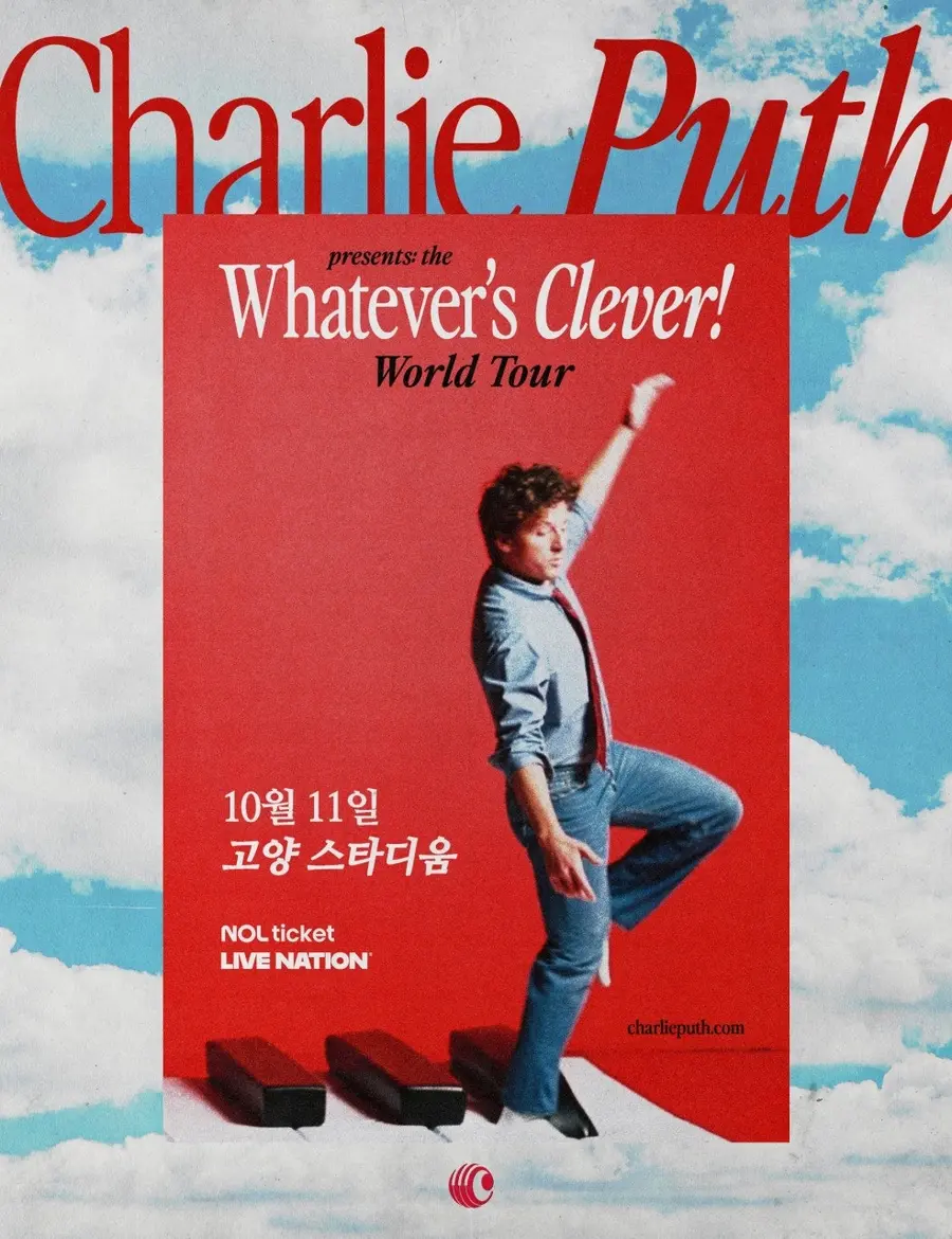 流行巨星查理・普斯訪韓演出海報［Live Nation Korea提供。禁止轉售及資料庫使用］