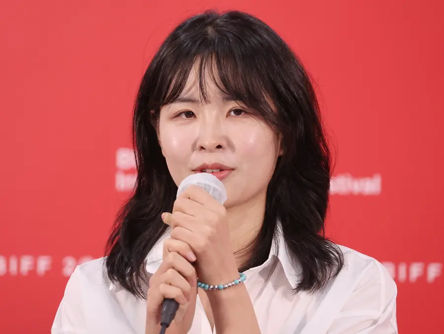 Director Im Ha-yeon at a press conference for the 31st Busan International Film Festival film That Day’s Tae-joo. 2026.10.11
