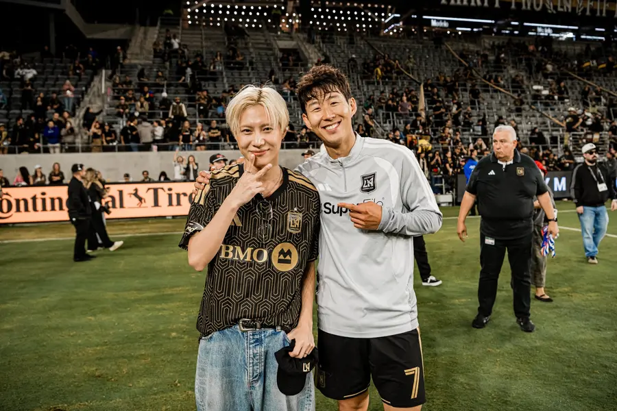 テミン（左）、ソン・フンミン（出典＝LAFC公式X）