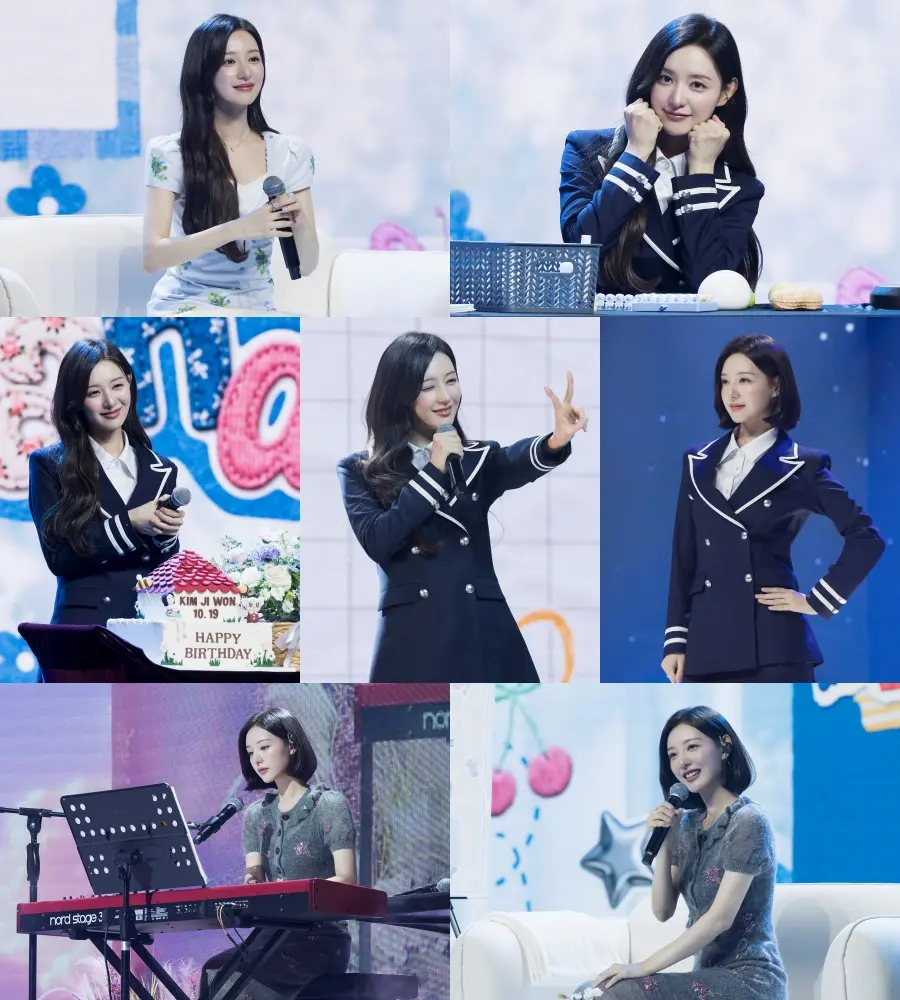 Kim Ji-won at her fan meeting (Photo courtesy of HighZium Studio)